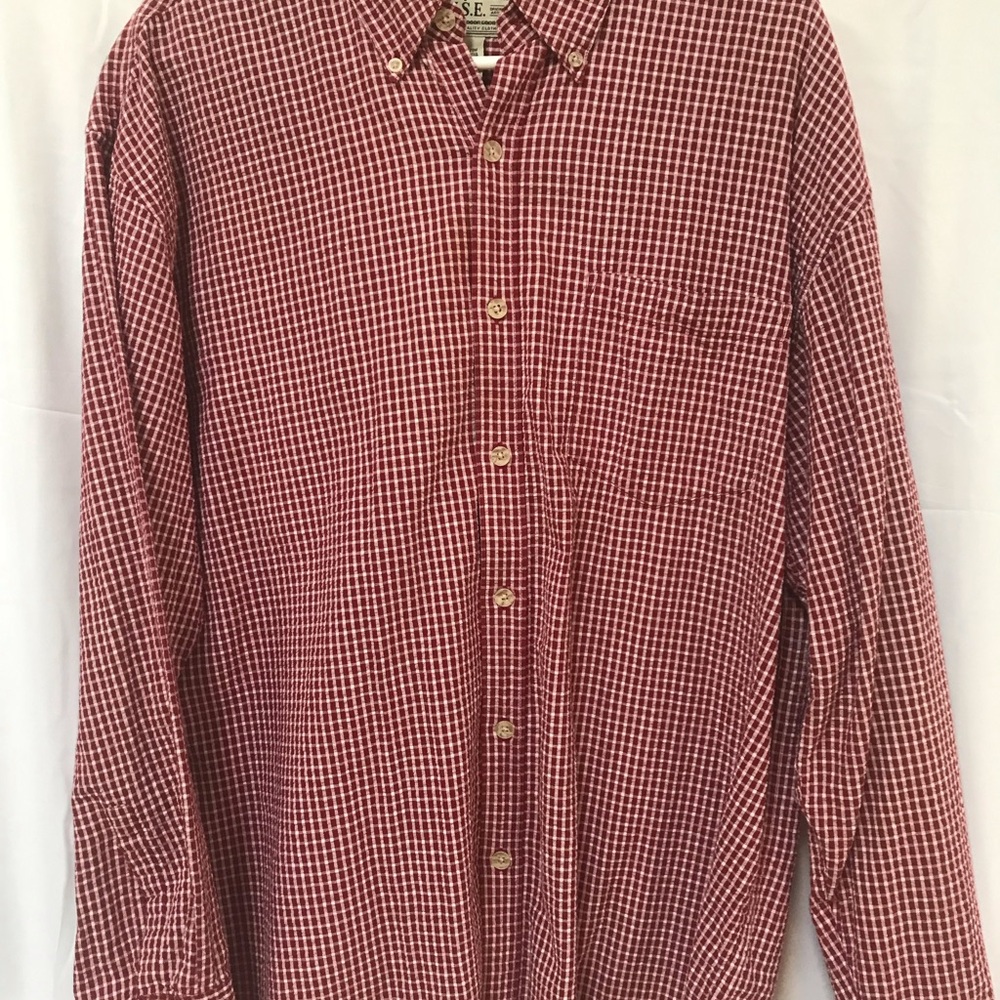 U.S. Expedition Men's Red Checkered Shirt